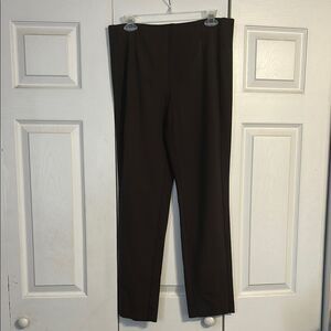 J. JILL Size Small Ponte Slim Leg Chocolate Brown Legging Pants Pull On Stretch